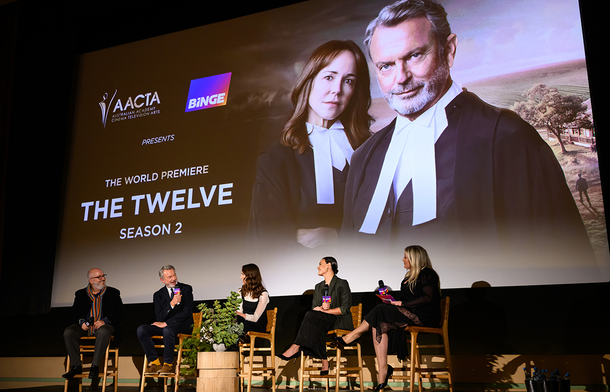4 BINGE James Gourley 2024 The Twelve Premiere Ian Collie Sam Neill and Amy Matthews